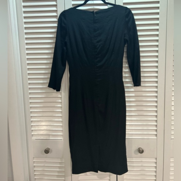 Dolce & Gabbana black silk sheath dress size 42 IT 4-6 US - Picture 9 of 12